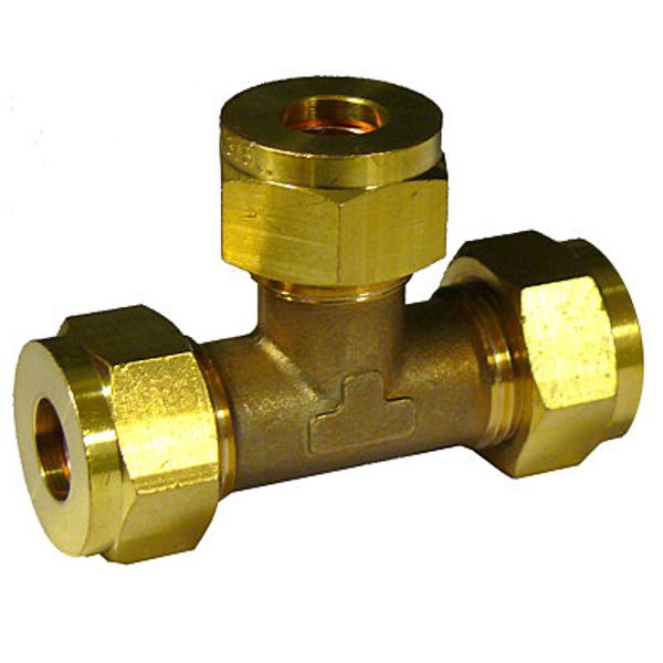 Acoplamento de gás AG Equal Tee 10 mm de compressão