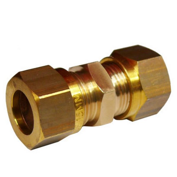 Acoplamento de gás de compressão desigual AG (3/8" a 1/2" de cobre)