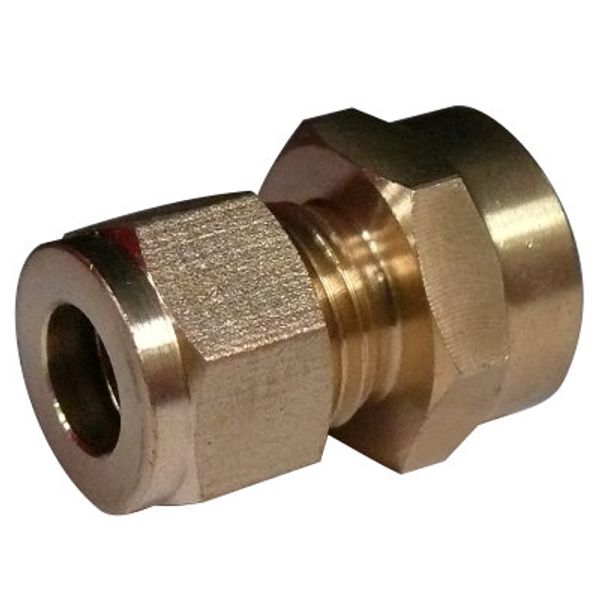 Acoplamento de gás de compressão fêmea AG (1/2" de cobre para 3/8" BSP)