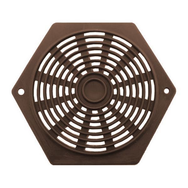 Ventilação de ar hexagonal 2-5/8" marrom